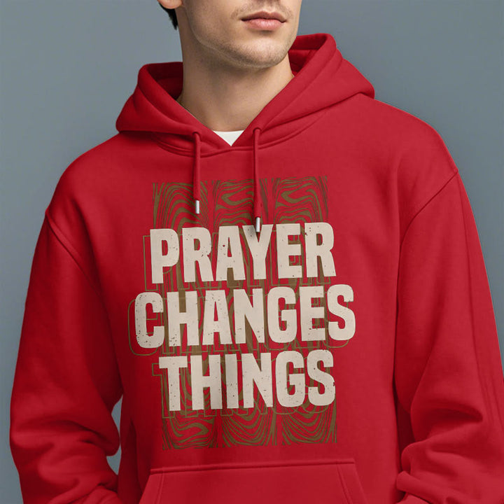 Christianartworkshop Modern Style Prayer Changes Things Fleece Lined Polyester Hoodie - image 39