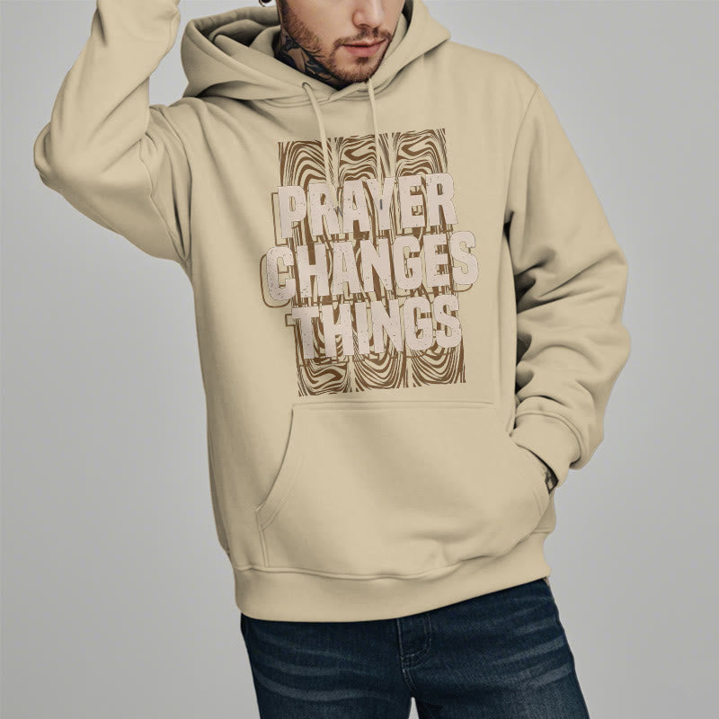 Christianartworkshop Modern Style Prayer Changes Things Fleece Lined Polyester Hoodie - image 14