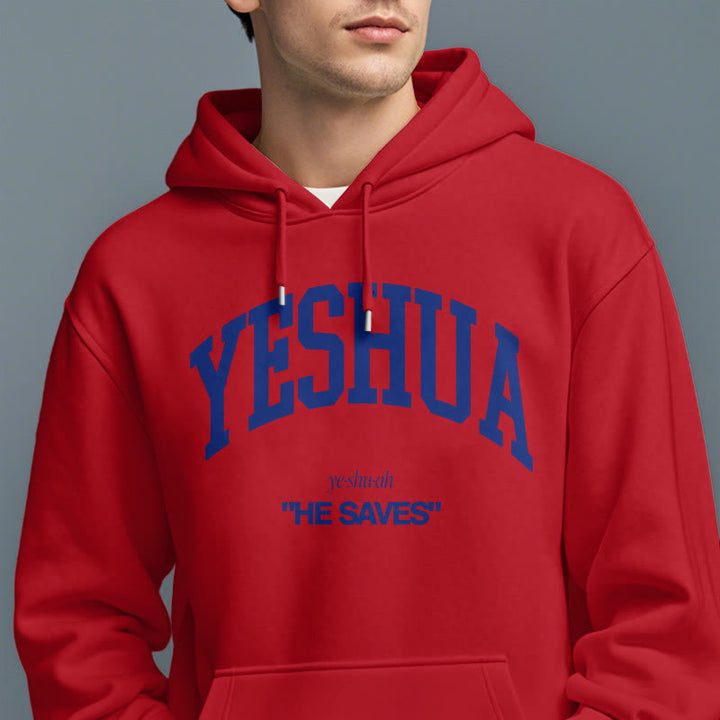 Christianartworkshop Classic Style Yeshua He Saves Fleece Lined Polyester Hoodie - image 39