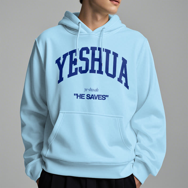 Christianartworkshop Classic Style Yeshua He Saves Fleece Lined Polyester Hoodie - image 33