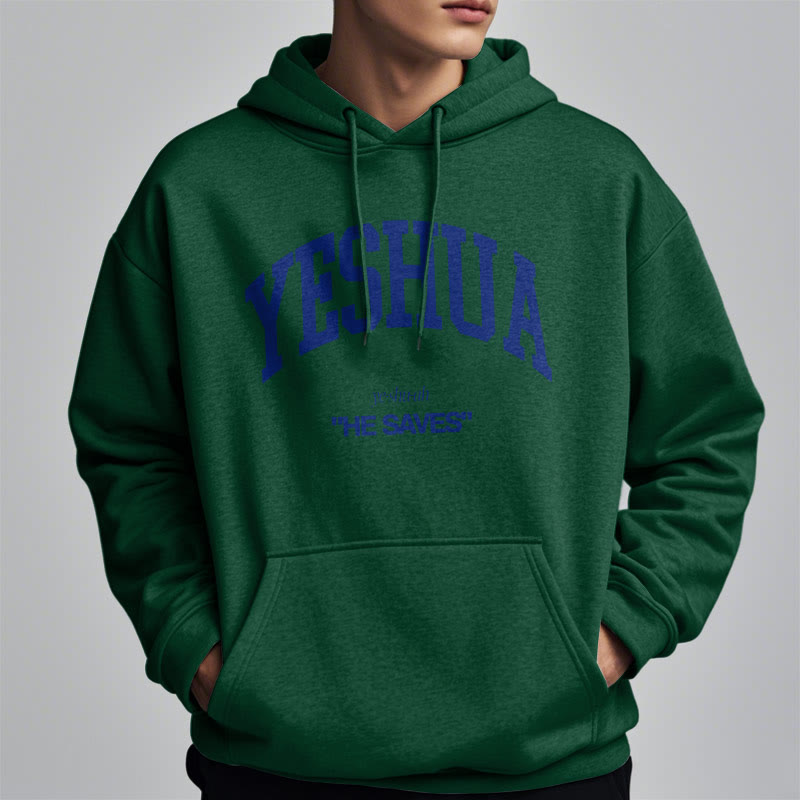 Christianartworkshop Classic Style Yeshua He Saves Fleece Lined Polyester Hoodie - image 28