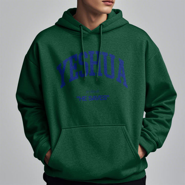 Christianartworkshop Classic Style Yeshua He Saves Fleece Lined Polyester Hoodie - image 28