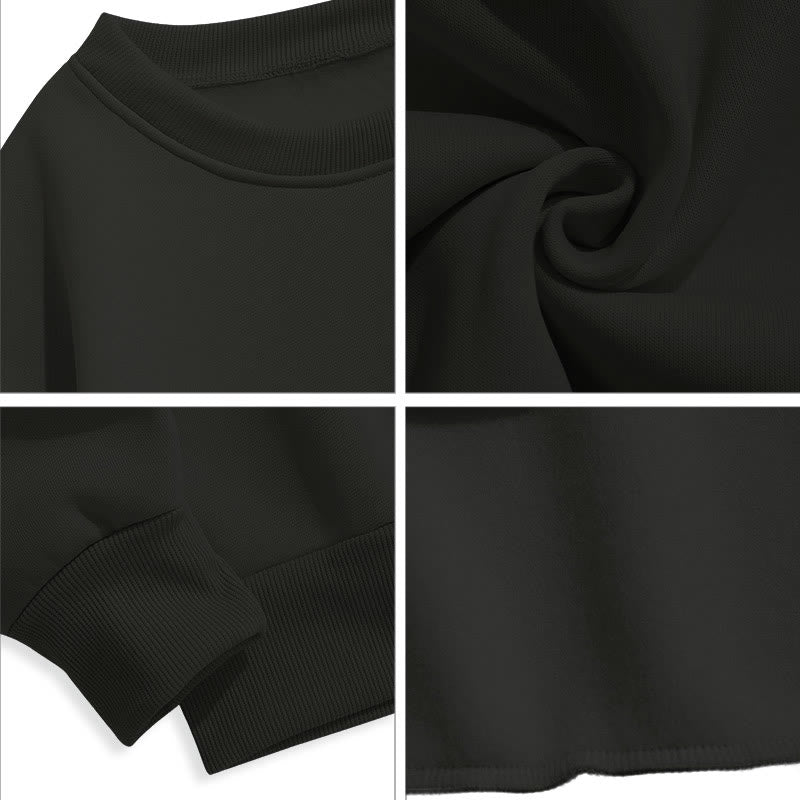 Christianartworkshop Classic Style St. Benedict Cruxifix Faith Fleece Lined Polyester Sweatshirt - image 4