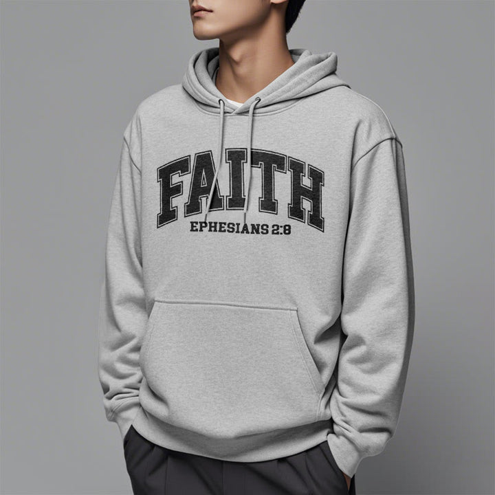 Christianartworkshop Modern Style Faith Ephesians 2 : 8 Fleece Lined Polyester Hoodie - image 39