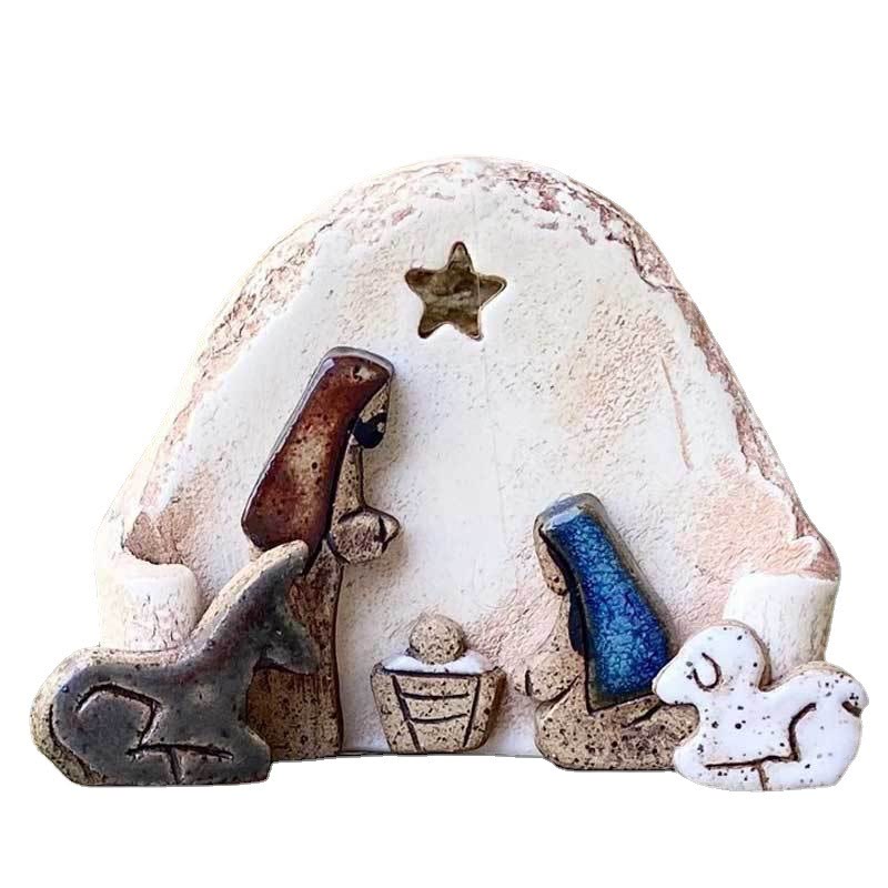 Christianartworkshop Classic Style Nativity Scene Star Resin Desktop Decorations Ornament - image 4