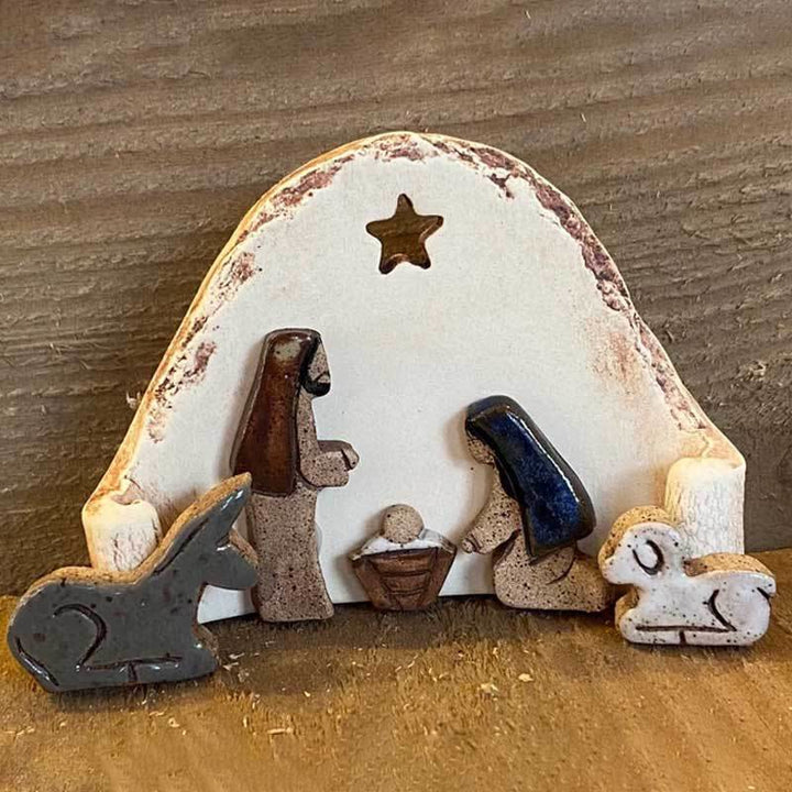 Christianartworkshop Classic Style Nativity Scene Star Resin Desktop Decorations Ornament - image 2