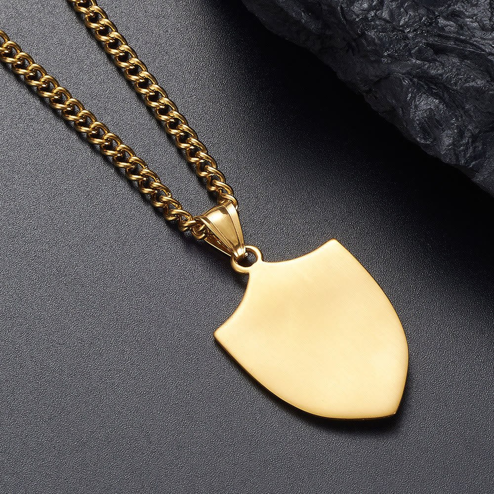 Christianartworkshop Modern Style Michael The Archangel Shield Devine Guardian Pendant Necklace - image 6