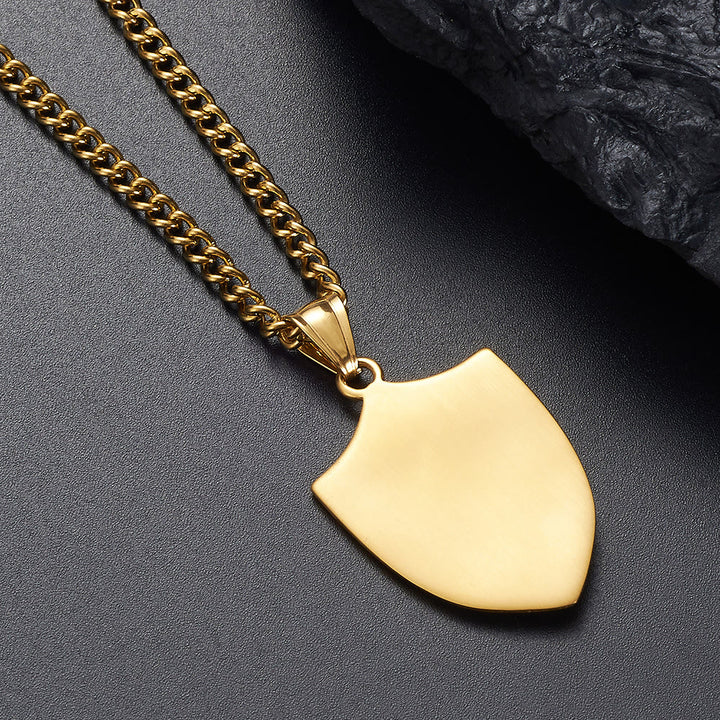 Christianartworkshop Modern Style Michael The Archangel Shield Devine Guardian Pendant Necklace - image 6