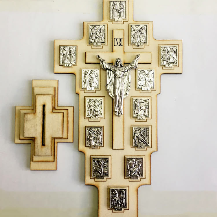 Christianartworkshop Classic Style Crafted Crucifix Cross Jesus Figure Desktop Decorations Ornament - image 2
