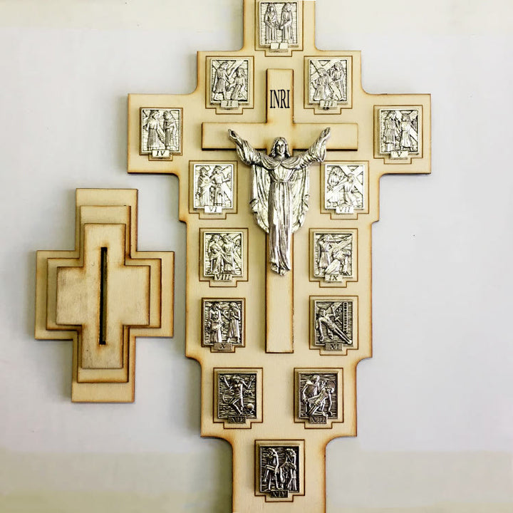 Christianartworkshop Classic Style Crafted Crucifix Cross Jesus Figure Desktop Decorations Ornament - image 2