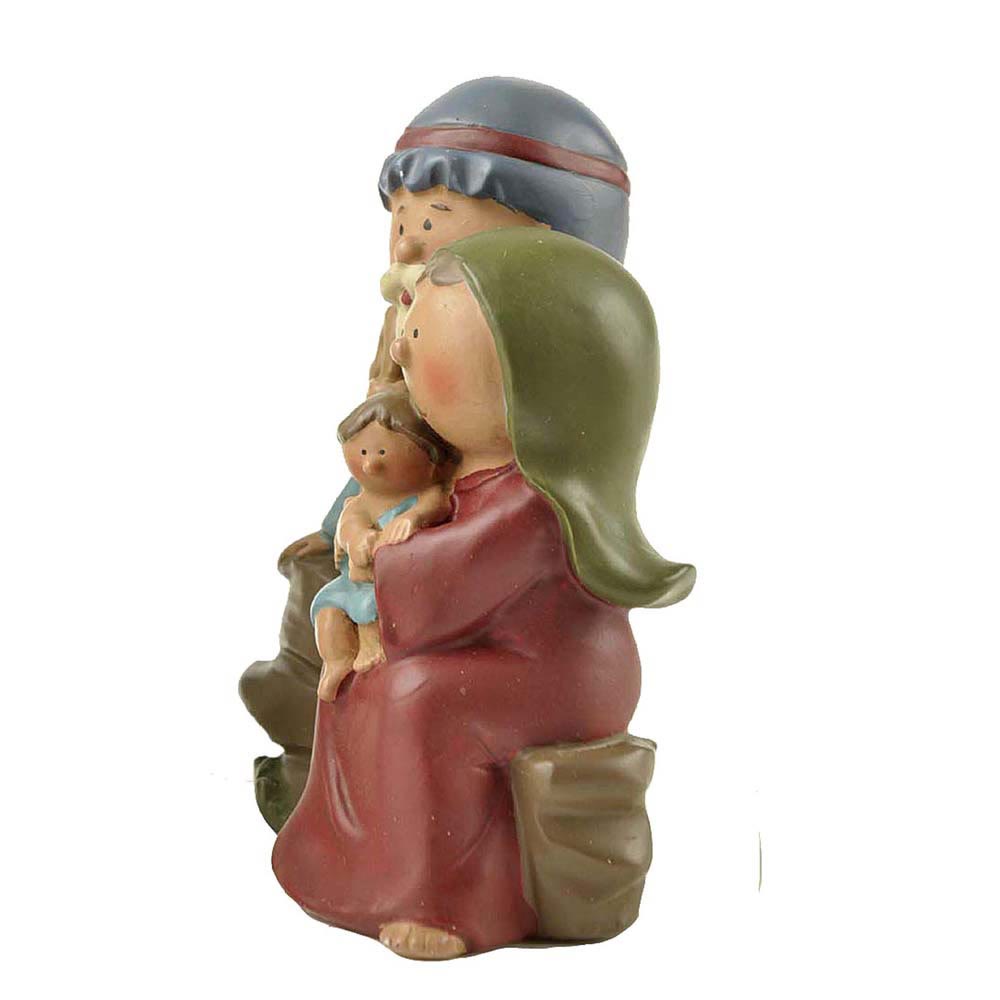 Christianartworkshop Cartoon Style Sculpture of Holy Family Resin Stereoscopic Desktop Ornaments - image 3