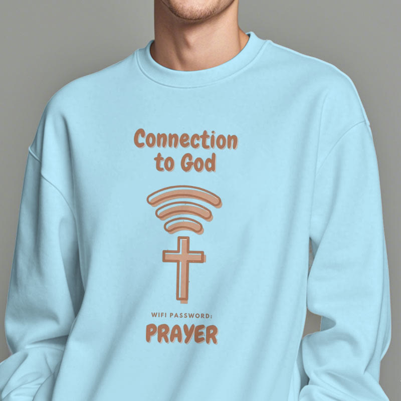 Christianartworkshop Modern Style Prayer Connection To God Fleece Lined Polyester Sweatshirt - image 29