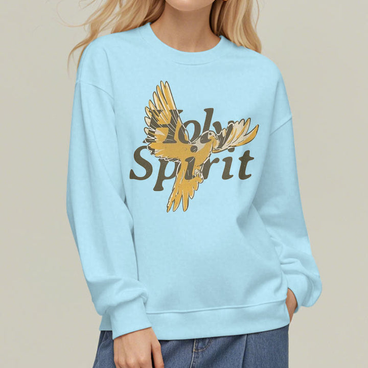 Christianartworkshop Classic Style Holy Spirit Flying Dove Fleece Lined Polyester Sweatshirt - image 29