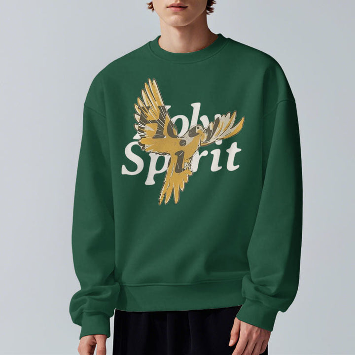 Christianartworkshop Classic Style Holy Spirit Flying Dove Fleece Lined Polyester Sweatshirt - image 23