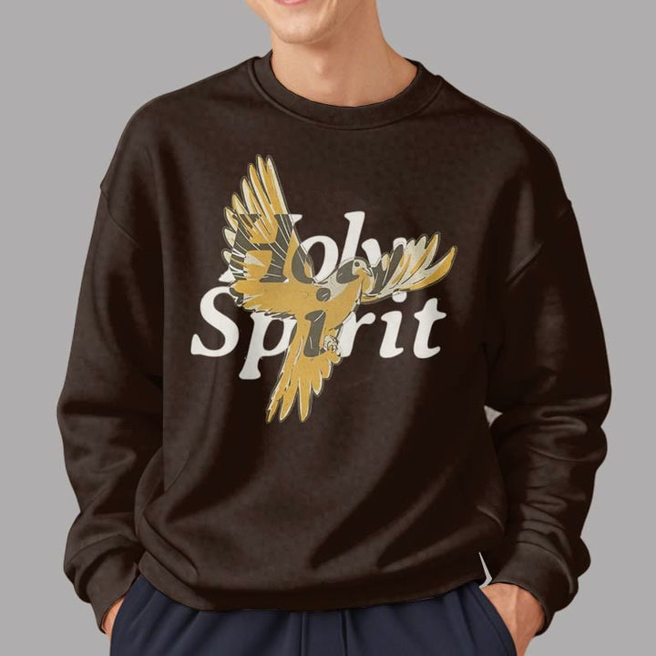 Christianartworkshop Classic Style Holy Spirit Flying Dove Fleece Lined Polyester Sweatshirt - image 18