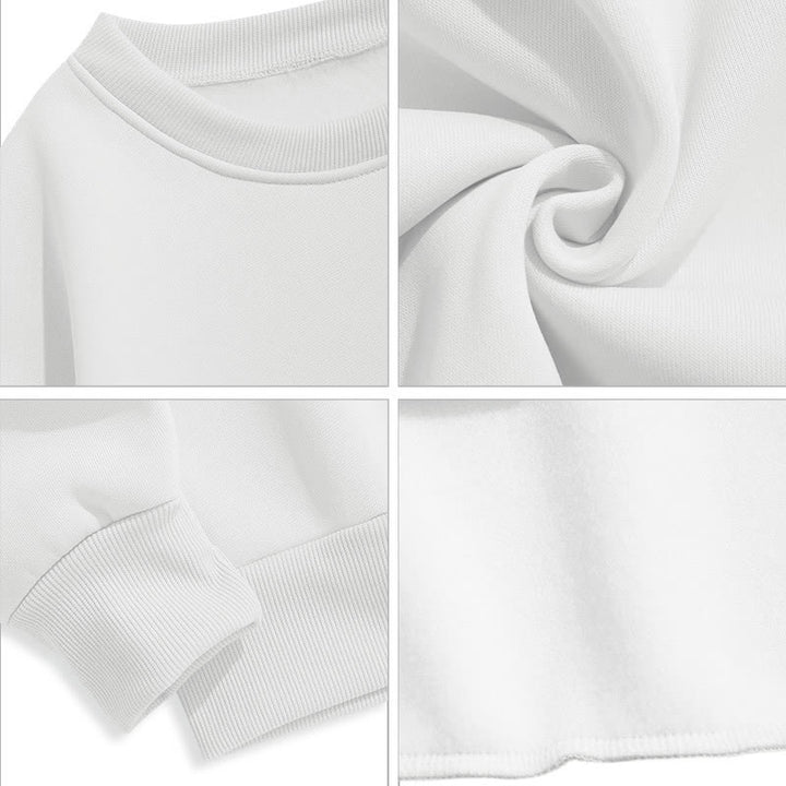 Christianartworkshop Modern Style Faith Cross and Daisies Fleece Lined Polyester Sweatshirt - image 14