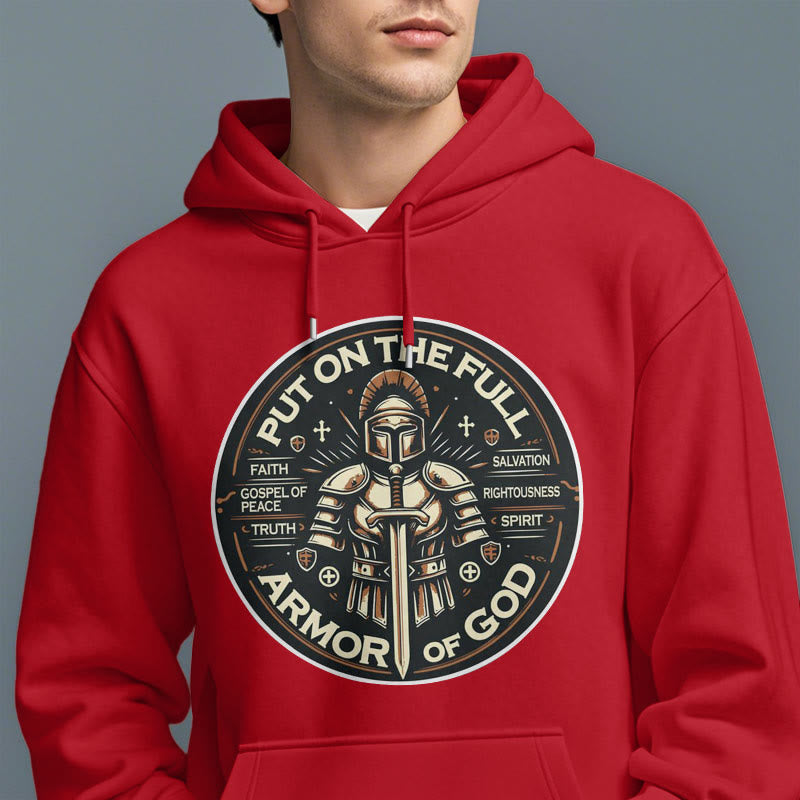 Christianartworkshop Modern Style Put On The Full Armor of God Fleece Lined Polyester Hoodie - image 38