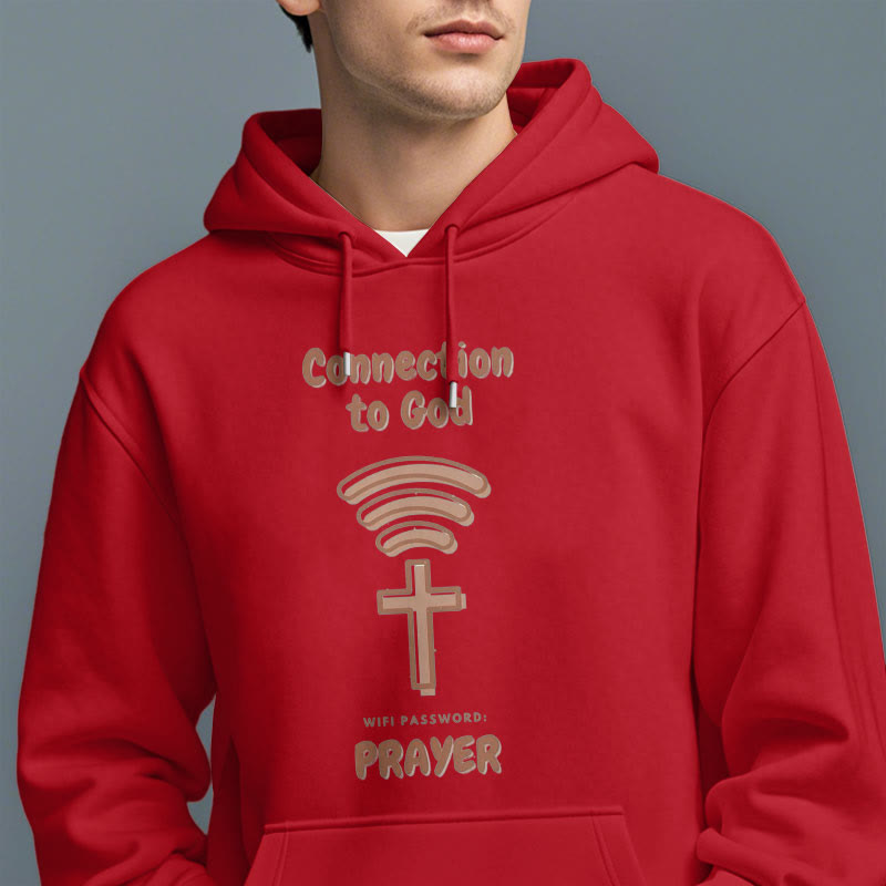 Christianartworkshop Modern Style Prayer Connection To God Fleece Lined Polyester Hoodie - image 39