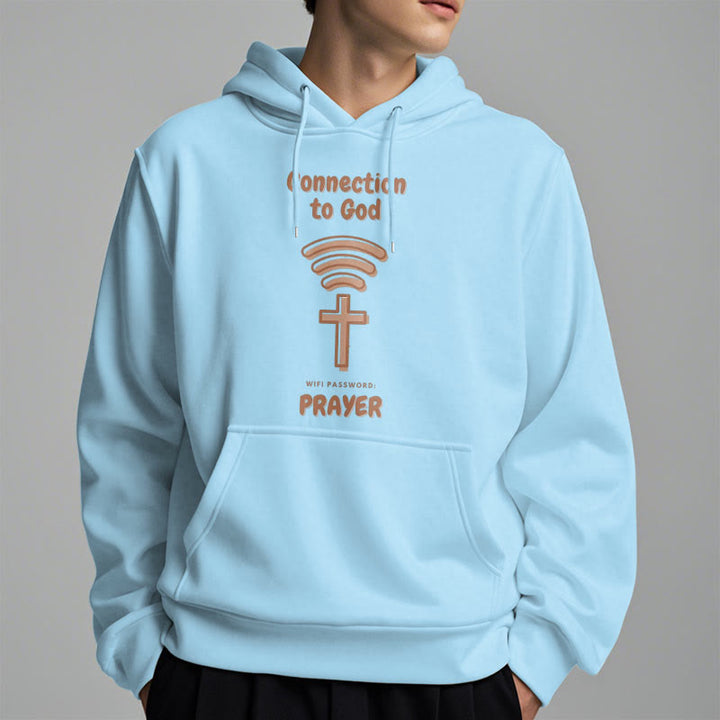 Christianartworkshop Modern Style Prayer Connection To God Fleece Lined Polyester Hoodie - image 28