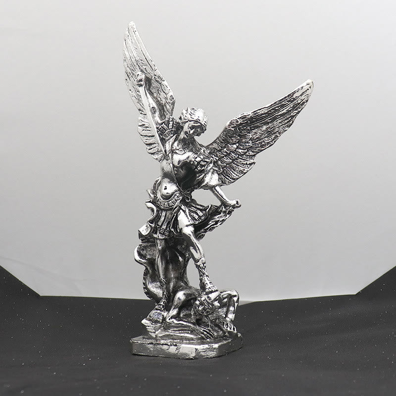 Christianartworkshop Classic Style Saint Michael the Archangel Defeating Lucifer Desktop Decorations Ornament - image 5