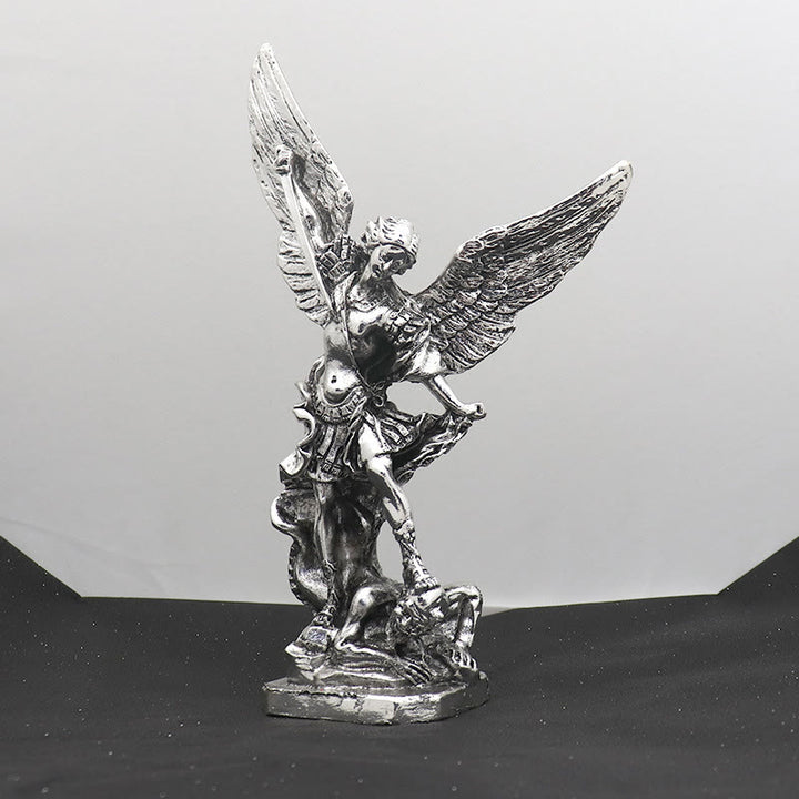 Christianartworkshop Classic Style Saint Michael the Archangel Defeating Lucifer Desktop Decorations Ornament - image 5