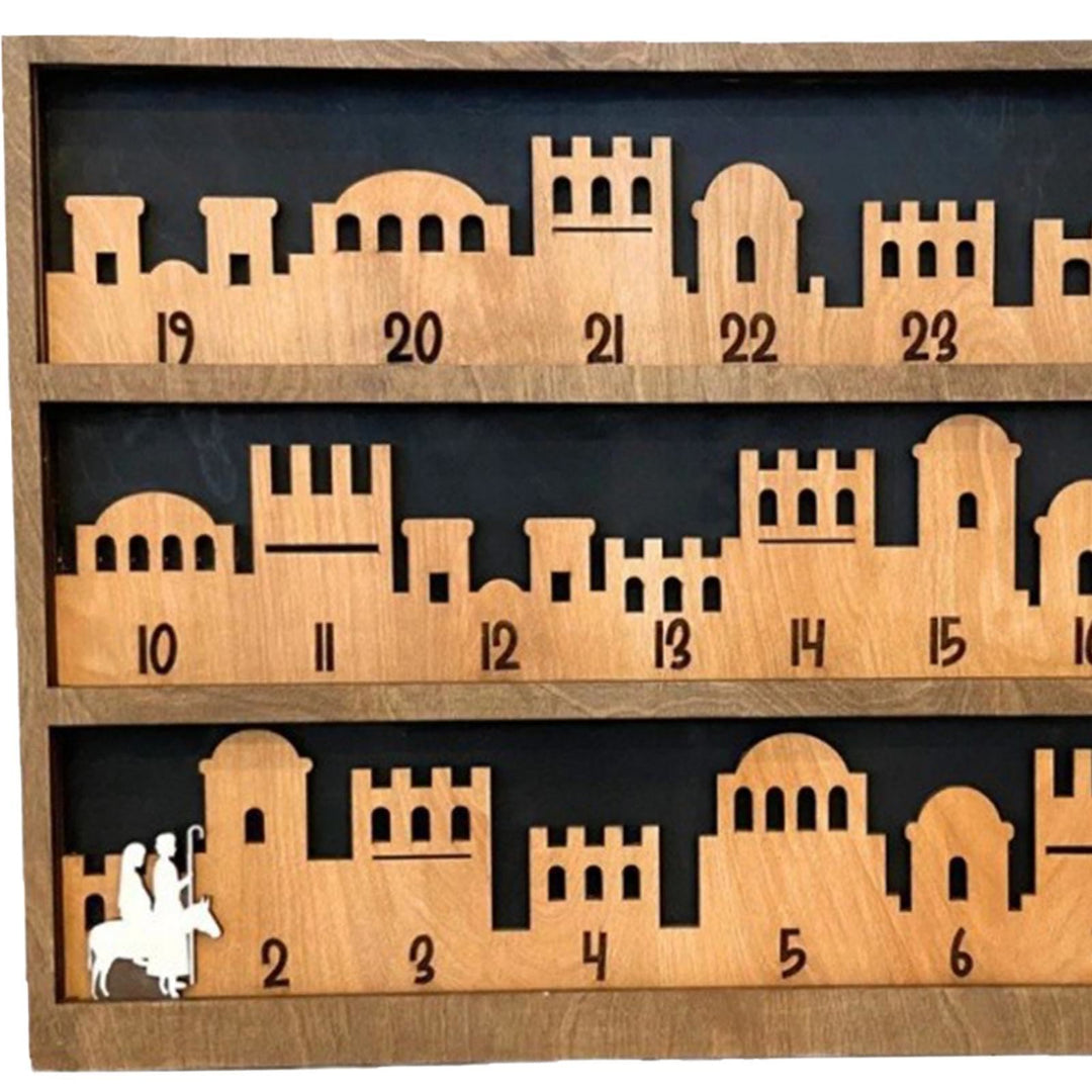 Christianartworkshop Classic Style Bethlehem Journey Advent Countdown Nativity Calendar Desktop Decorations Ornament - image 4
