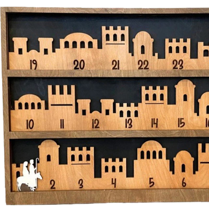 Christianartworkshop Classic Style Bethlehem Journey Advent Countdown Nativity Calendar Desktop Decorations Ornament - image 4