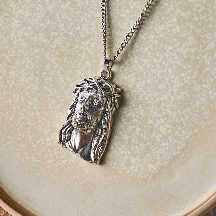 Christianartworkshop Realistic Style Crown of Thorns Jesus Blessed Faith Pendant Necklace - image 4