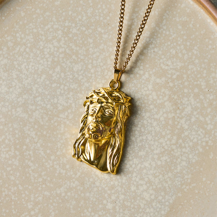 Christianartworkshop Realistic Style Crown of Thorns Jesus Blessed Faith Pendant Necklace - image 5