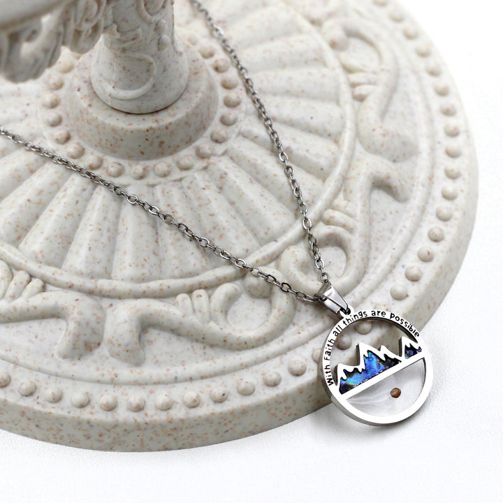 Christianartworkshop Classic Style Mustard Seed With Faith All Things Are Possible Pendant Necklace - image 5