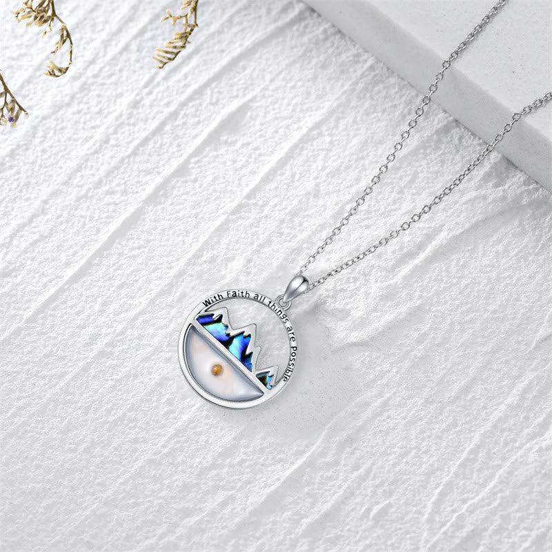 Christianartworkshop Classic Style Mustard Seed With Faith All Things Are Possible Pendant Necklace - image 2