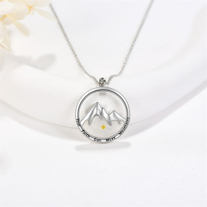 Christianartworkshop Modern Style Mustard Seed Mountain Faith Pendant Necklace - image 5