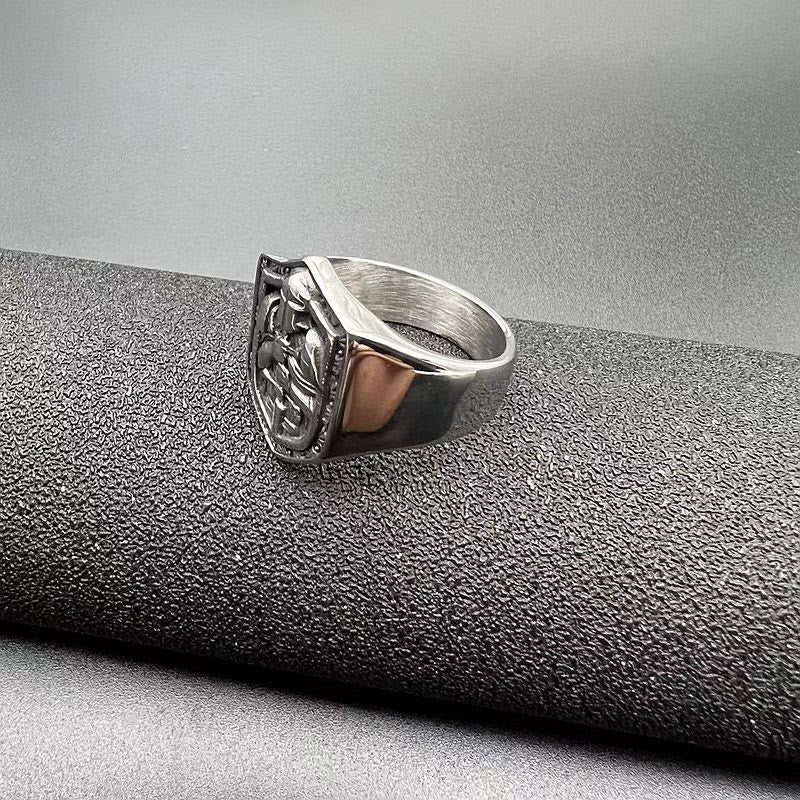 Christianartworkshop Classic Style Crusades Shield Sacred Protection Ring - image 4