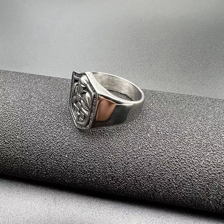 Christianartworkshop Classic Style Crusades Shield Sacred Protection Ring - image 4