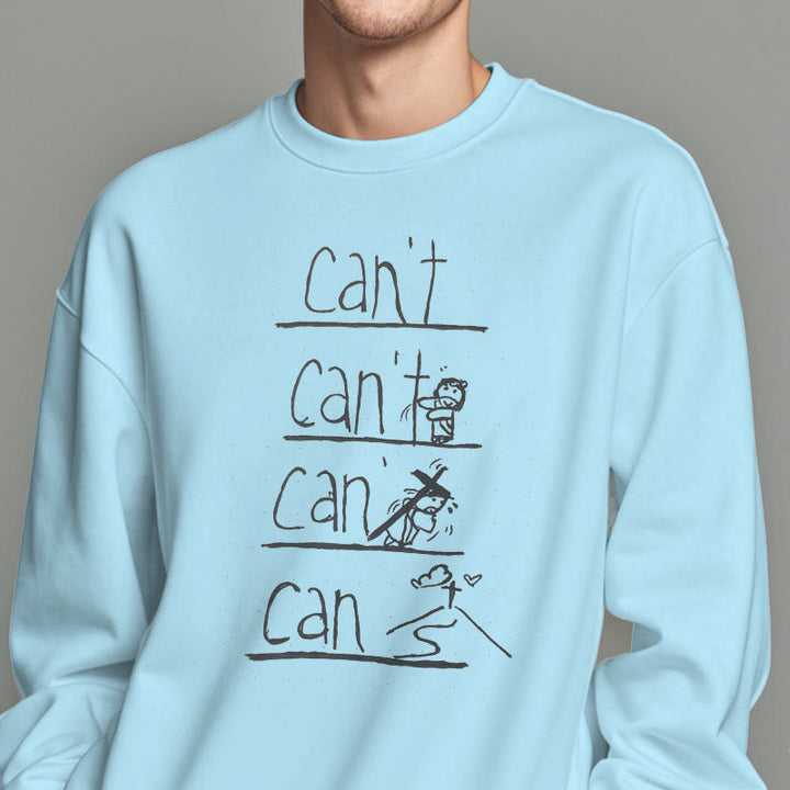 Christianartworkshop Quotation Style Redemption Through Jesus Sacrifice Fleece Lined Polyester Sweatshirt - image 5