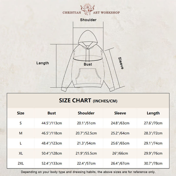 Christianartworkshop Quotation Style Jesus Is The King Fleece Lined Polyester Hoodie - image 3