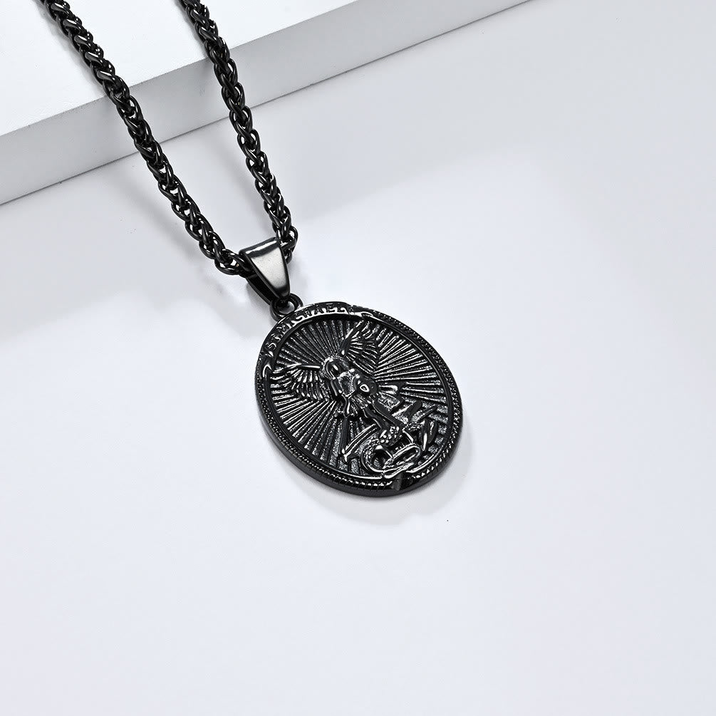 Christianartworkshop Classic Style Saint Michael Archangel Ephesians 6:10 Pendant Necklace - image 10