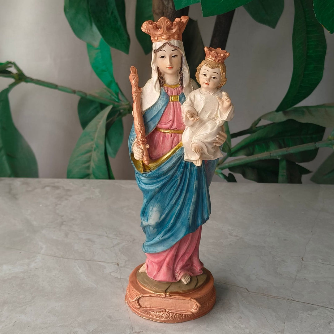 Christianartworkshop Classic Colored Style Madonna and Child Sacred Faith Desktop Decorations Ornament - Resin - image 1