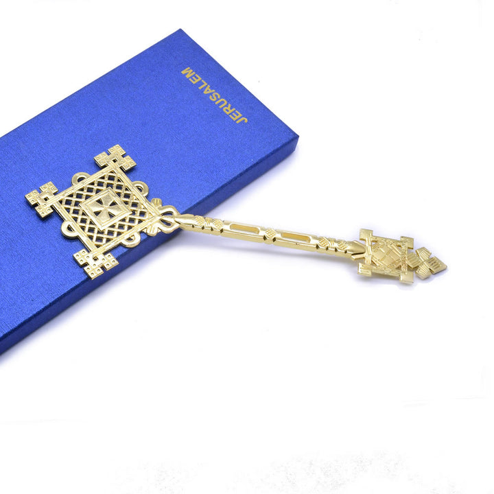 Christianartworkshop Classic Style Intricate Geometric Pattern Blessing Hand Cross - image 2
