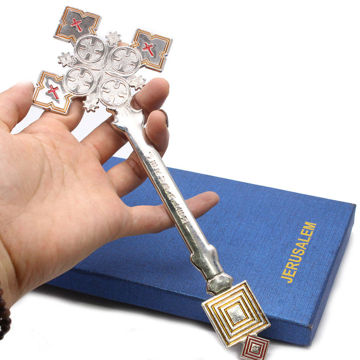 Christianartworkshop Classic Style Jerusalem Cross-Shaped Regal Blessing Hand Cross - image 3