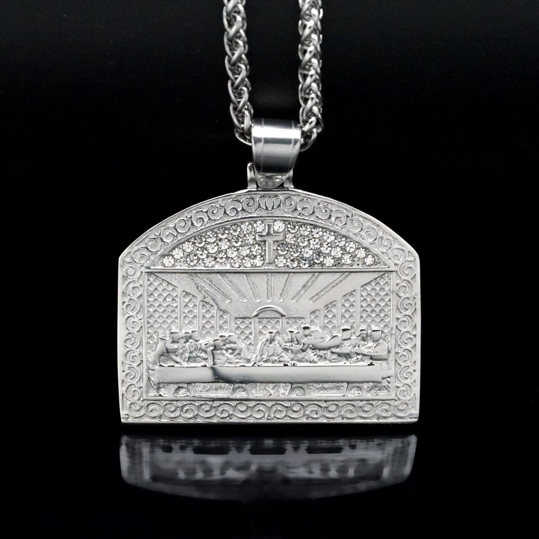 Christianartworkshop Modern Style Divine Last Supper Figure Pendant Necklace - image 4