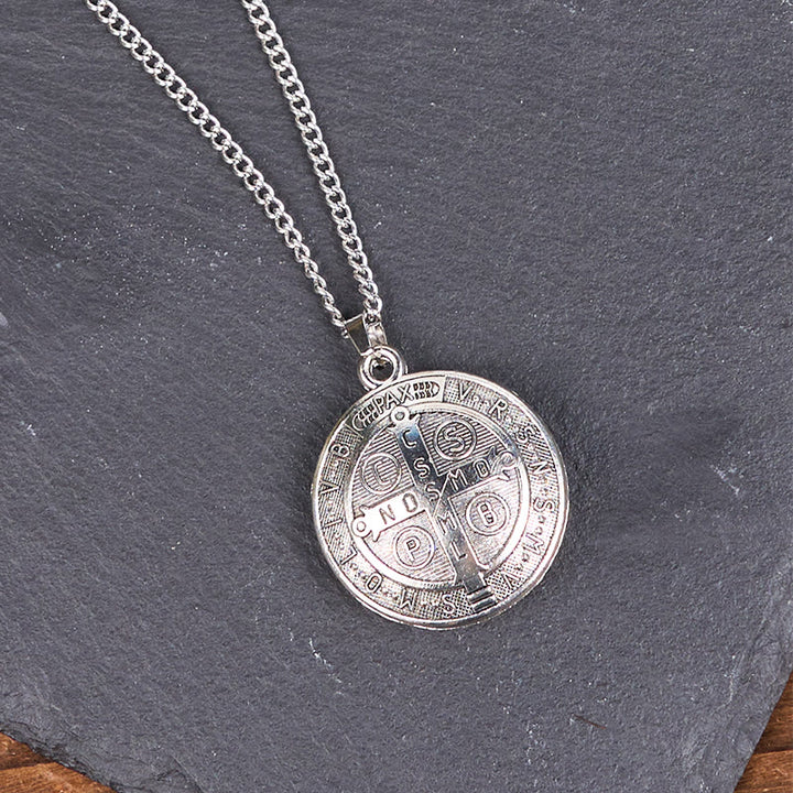 Christianartworkshop Classic Style Crafted St. Benedict Symbol Pendant Necklace(3 color) - image 11