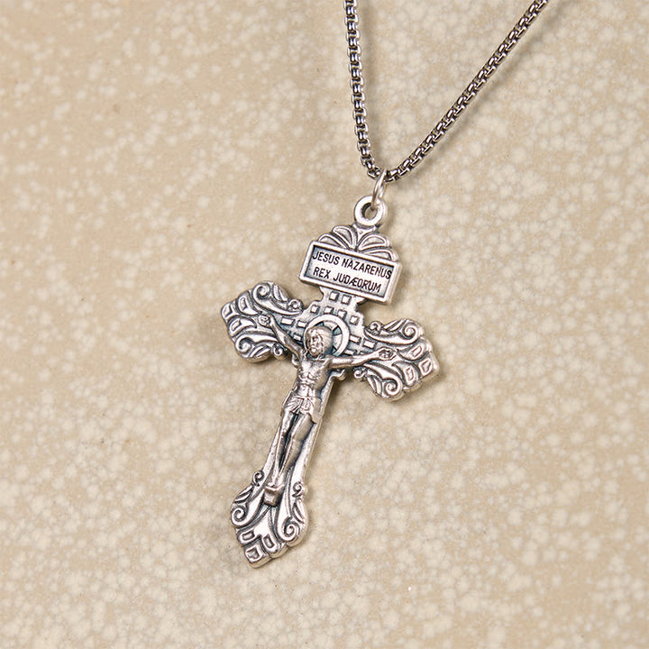 Christianartworkshop Classic Style Divine Crafted Crucifix Jesus Cross Pendant Necklace - image 3