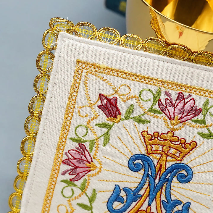 Christianartworkshop Classic Style Marian Floral Grace Altar Linen Set - image 10