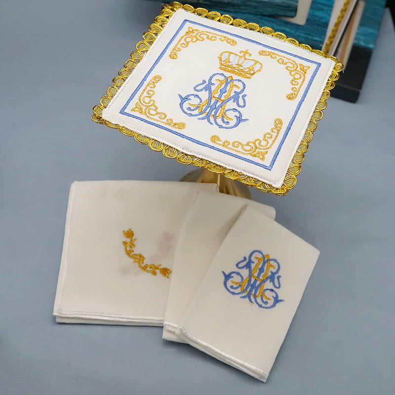 Christianartworkshop Classic Style Divine Floral Majesty Altar Linen Set - image 2