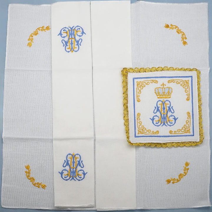 Christianartworkshop Classic Style Divine Floral Majesty Altar Linen Set - image 3