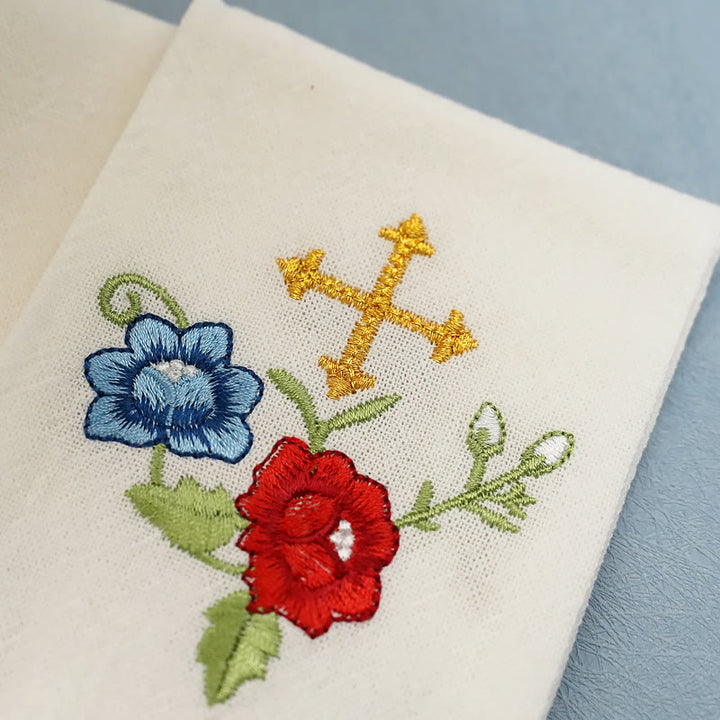 Christianartworkshop Classic Style Sacred IHS Floral Devotion Altar Linen Set - image 11