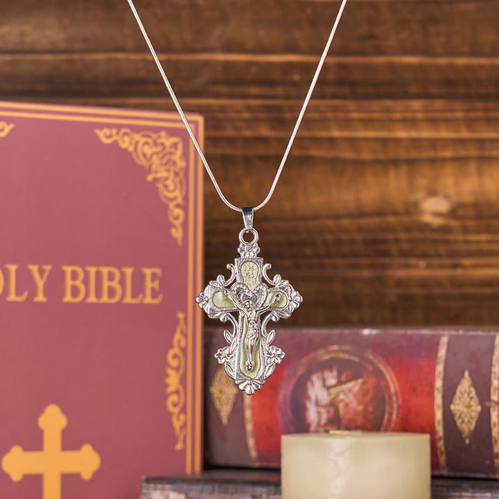 Christianartworkshop 4 Color Classic Style Jesus Cross Faith Crucifix Pendant Necklace - image 7