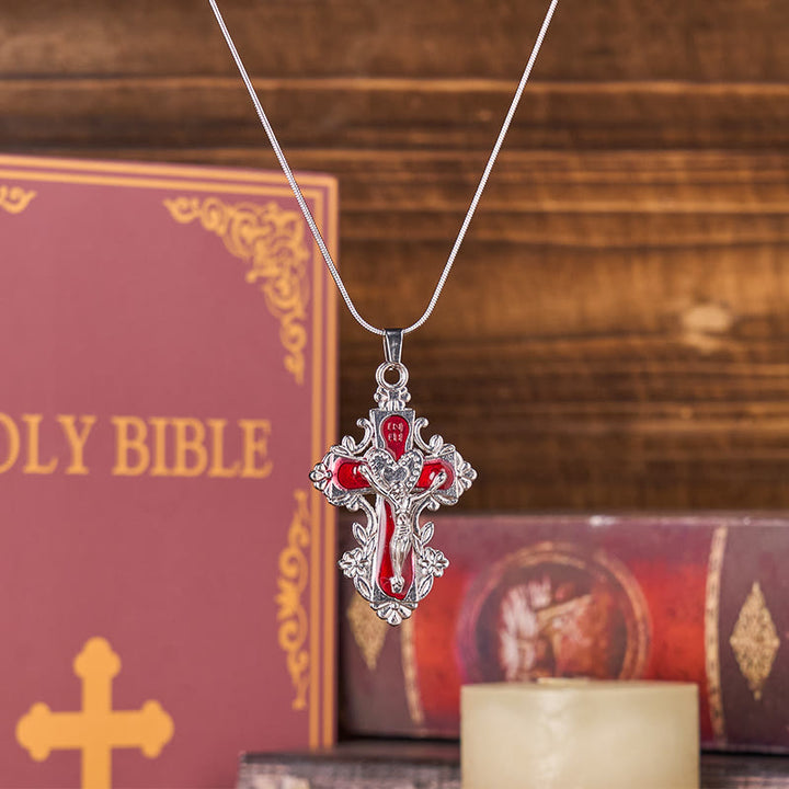 Christianartworkshop 4 Color Classic Style Jesus Cross Faith Crucifix Pendant Necklace - image 9