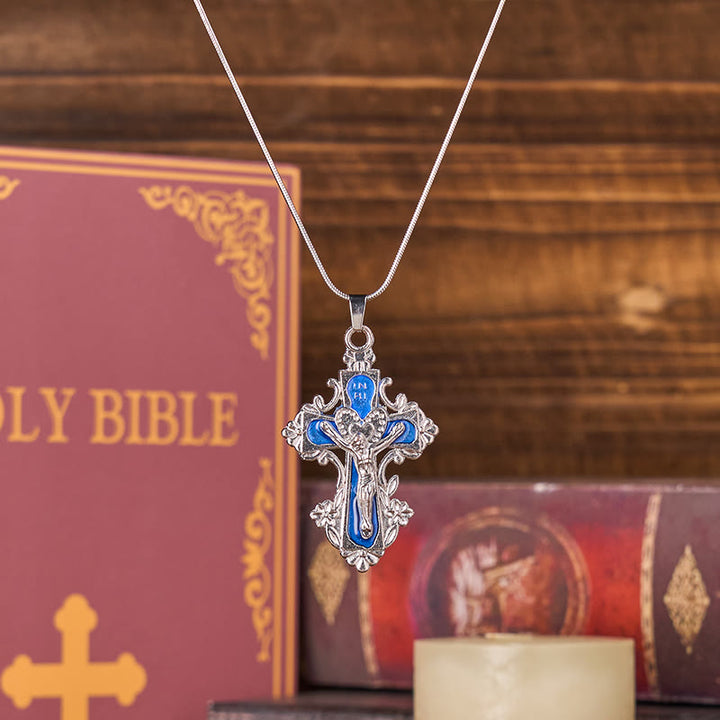 Christianartworkshop 4 Color Classic Style Jesus Cross Faith Crucifix Pendant Necklace - image 8
